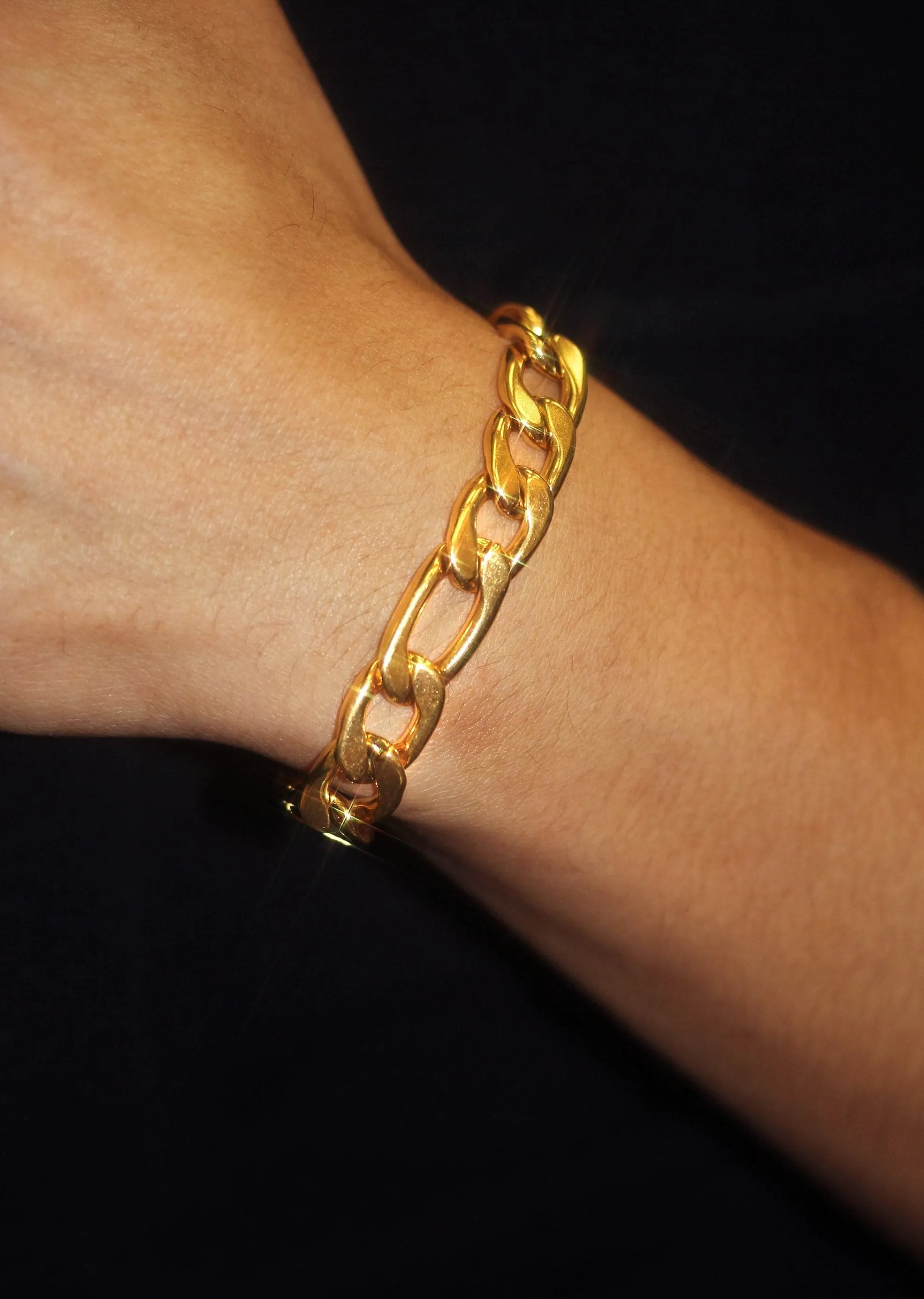 Gold Plated Figaro Bracelet