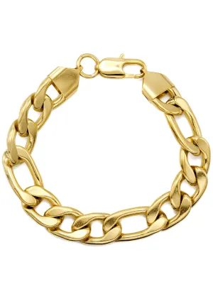 Gold Plated Figaro Bracelet