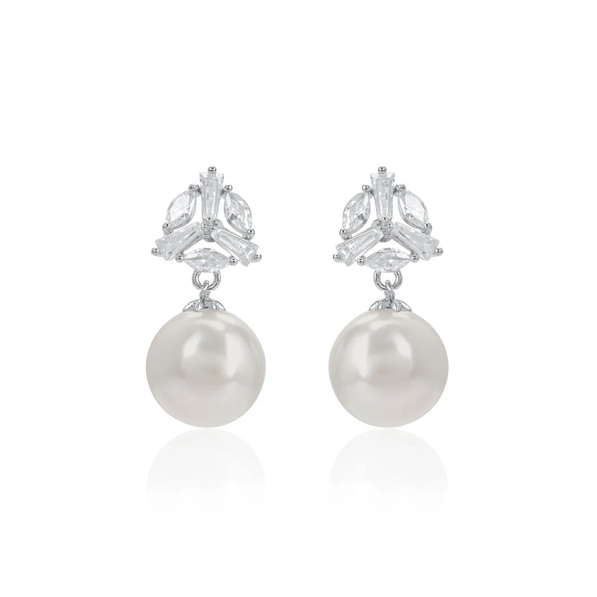 Graceful Pearl Drop Earrings