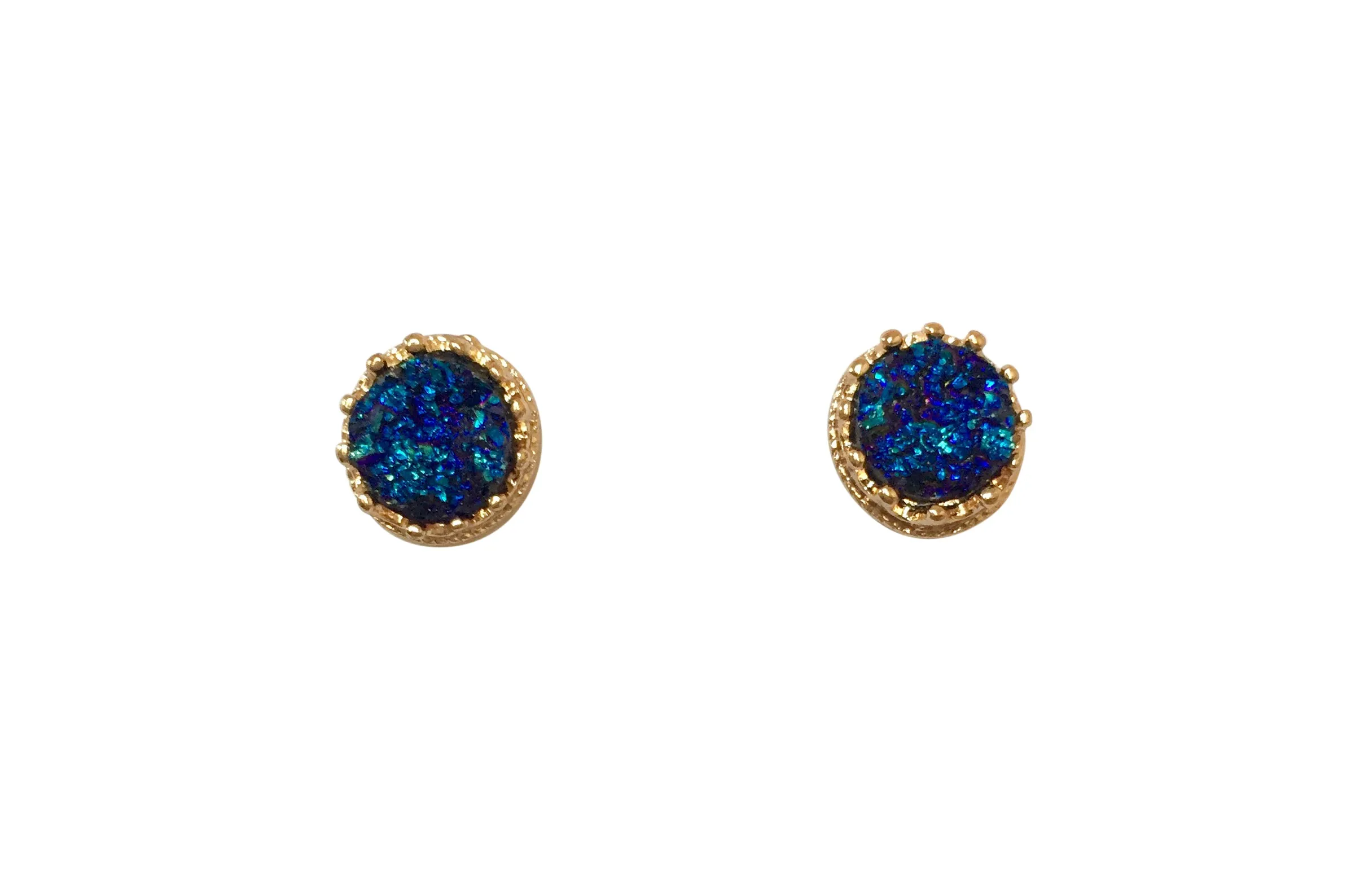 Haven Small Blue Druzy Earrings