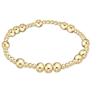 Hope unwritten 6mm bead bracelet - gold