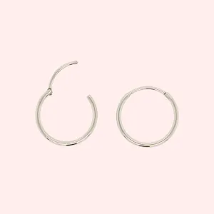 Implant Grade Titanium Delicate Hoop Hypoallergenic Earrings