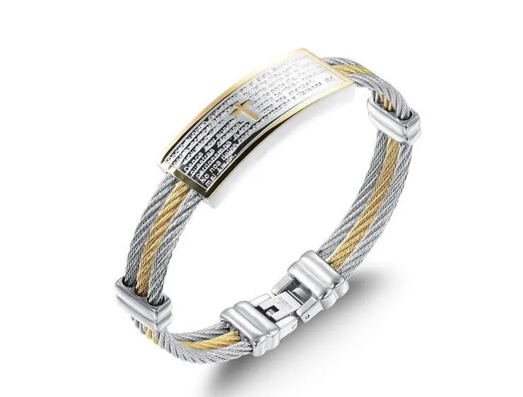 InFaith™ "The Prayer" Stainless Steel Band Faith Bracelet