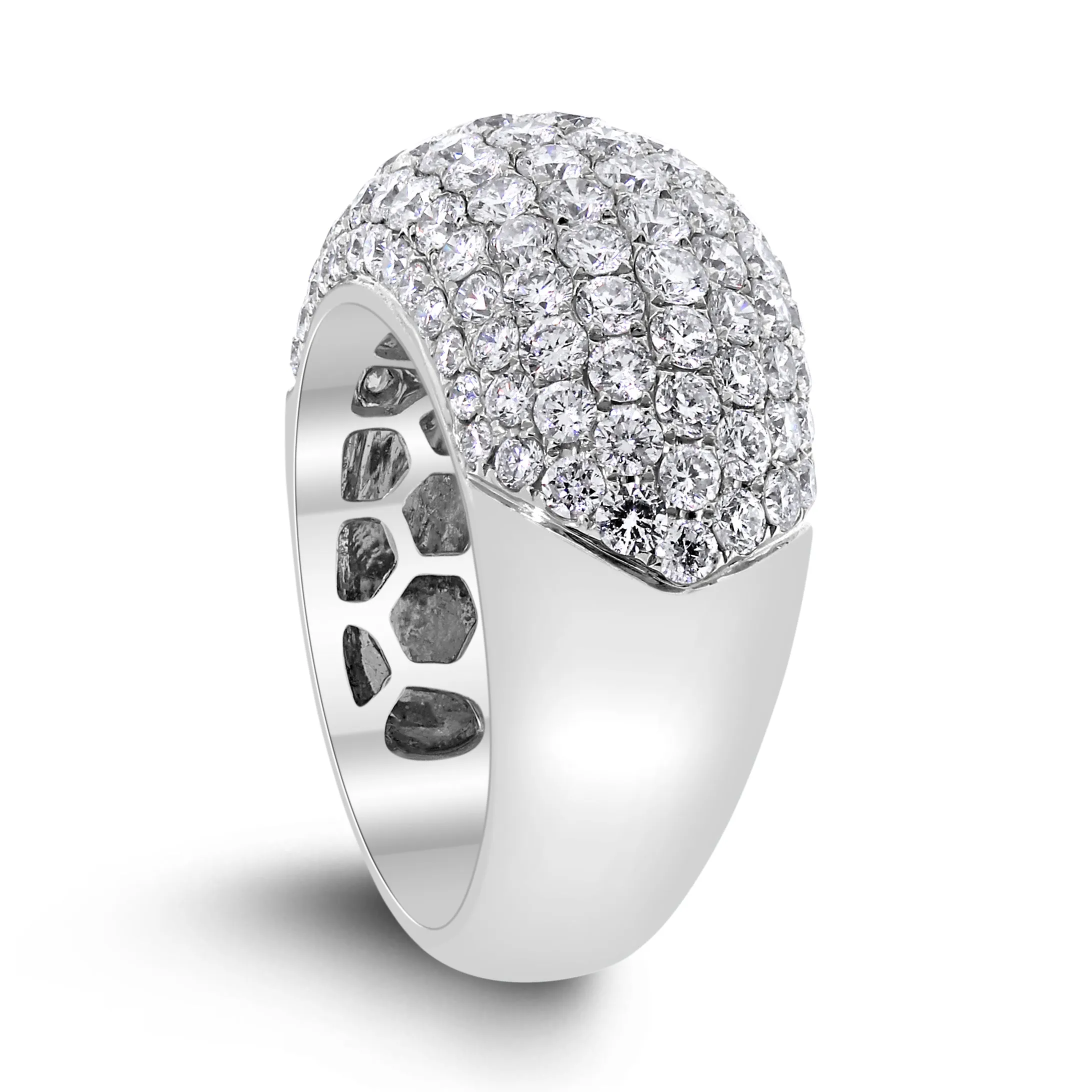 Infinite Diamond Band (3.45 ct Diamonds) in White Gold