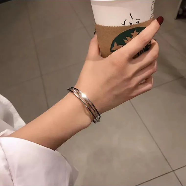 Ins Personality Simple Circle Bracelet Female