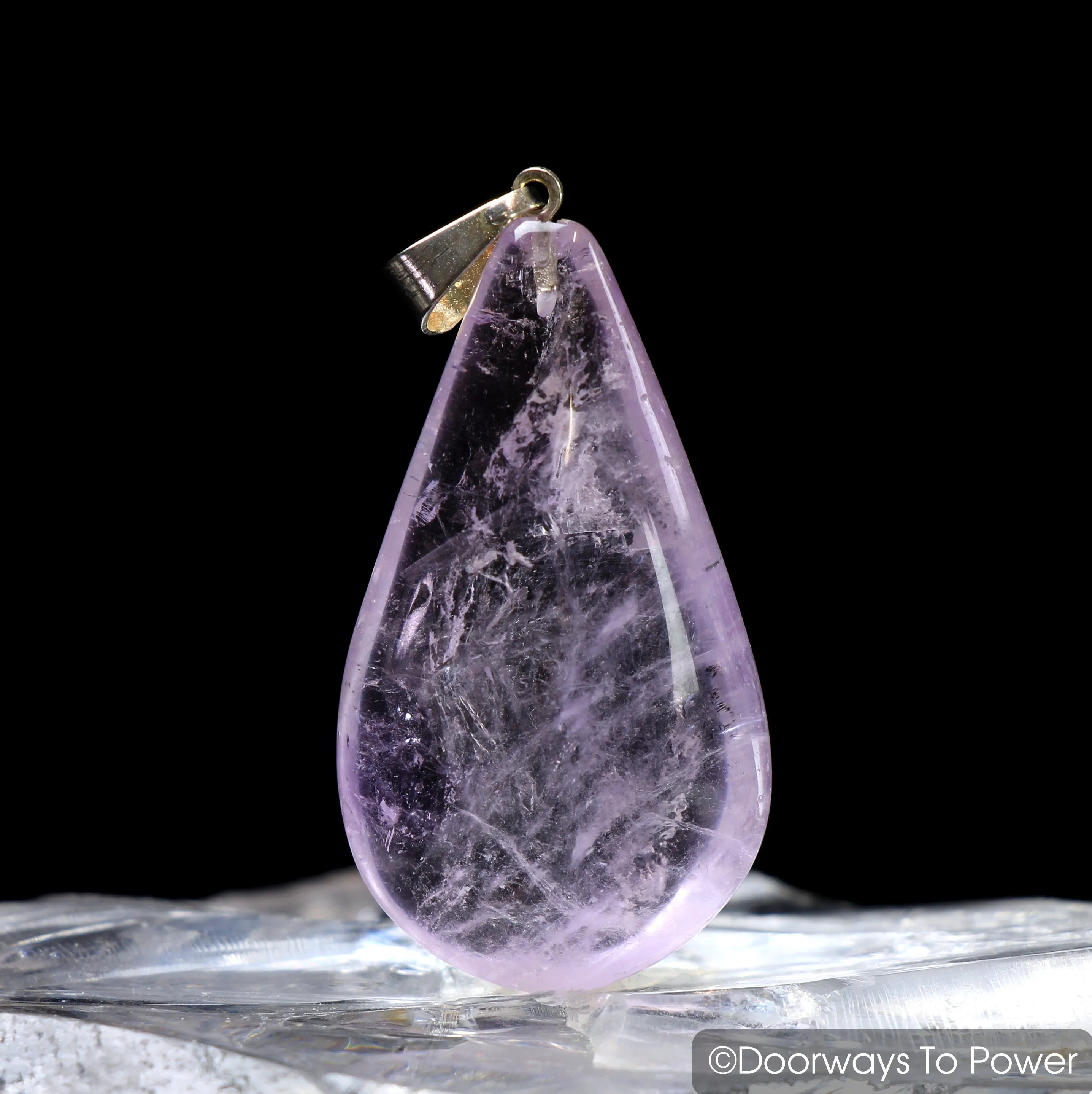 John of God Blessed Amethyst Quartz Casa Healing Crystal Pendant