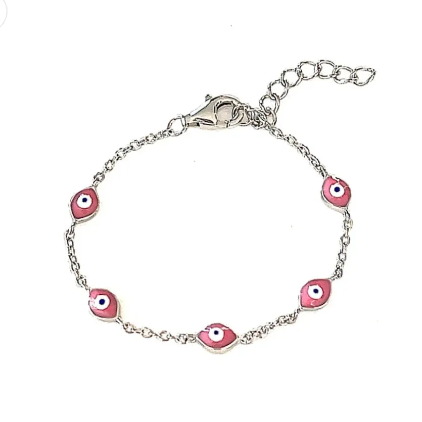 Kios Pink Evil Eye bracelet