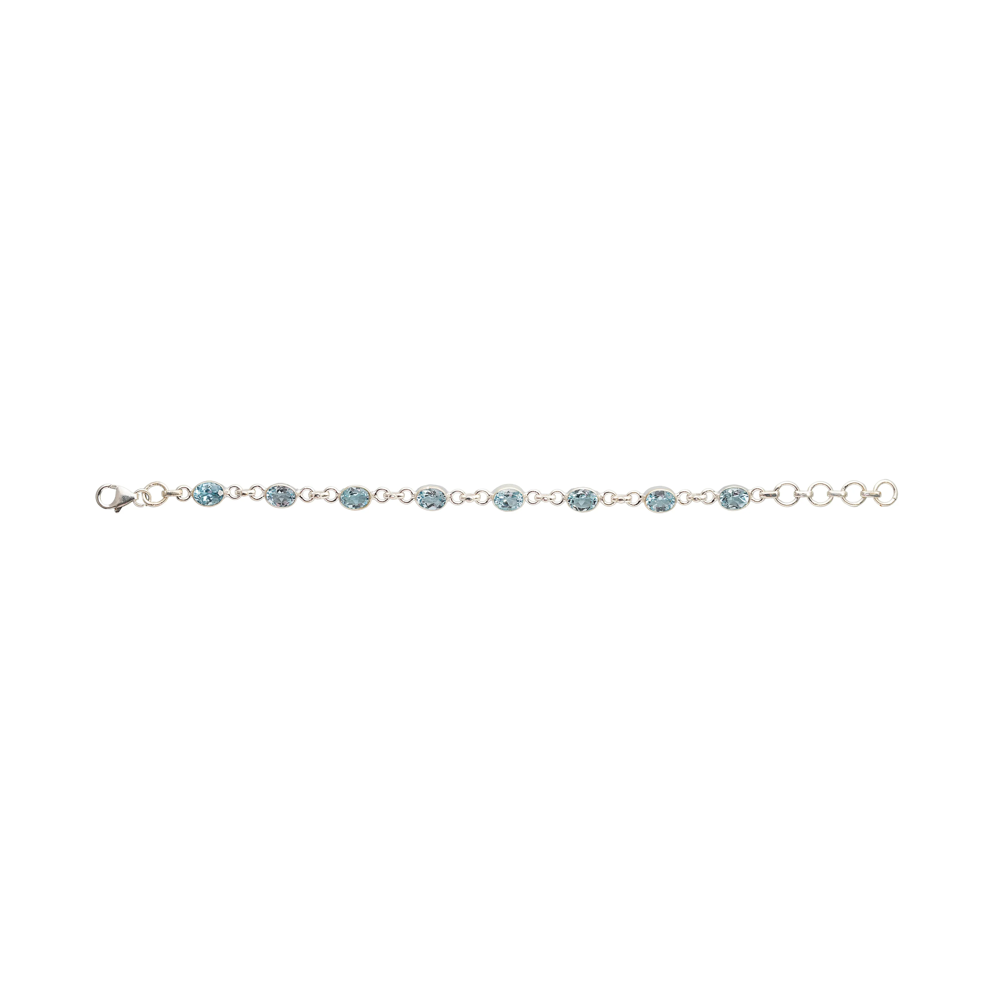 Leora, Gemstone Bracelet, Sterling Silver