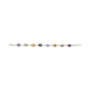 Leora, Gemstone Bracelet, Sterling Silver