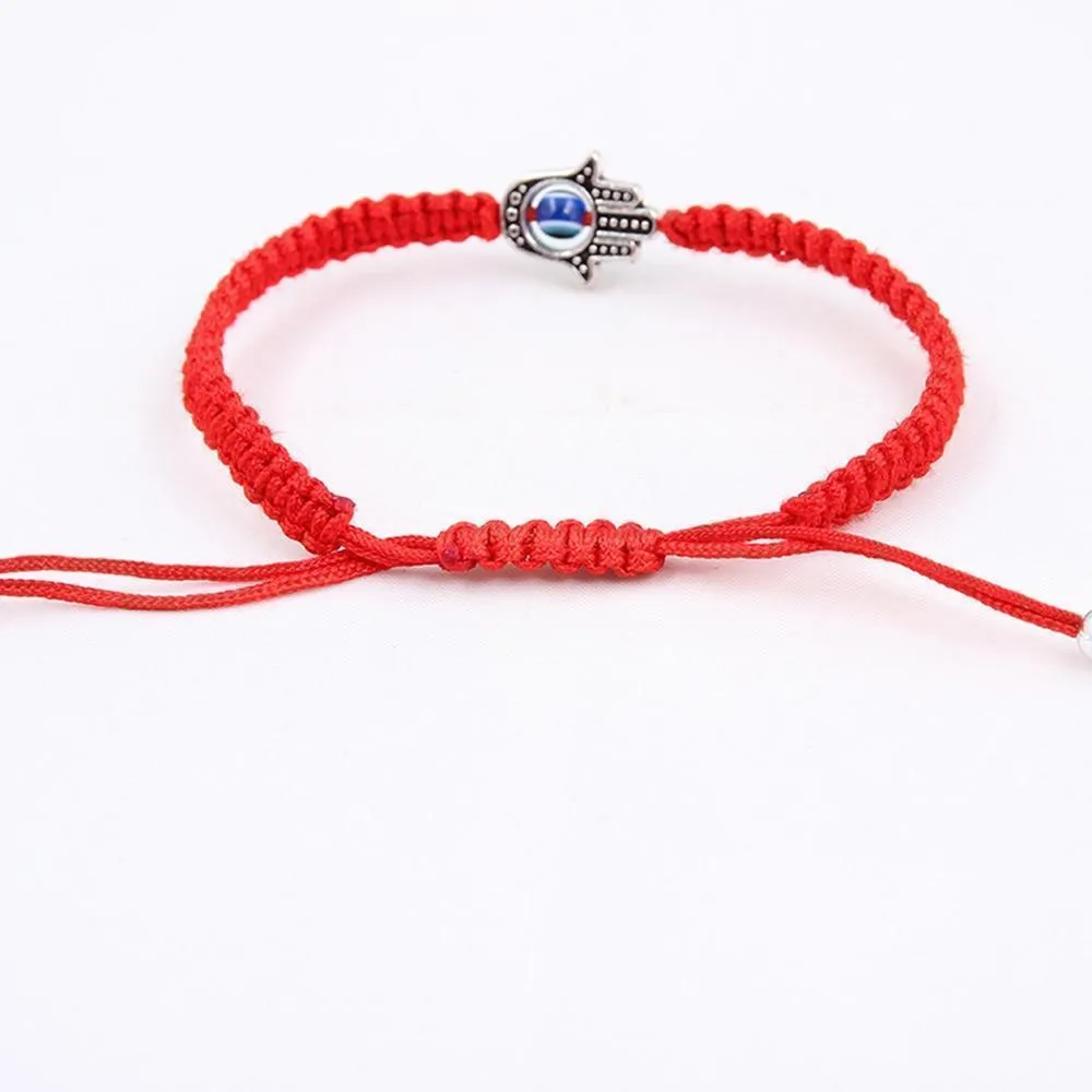 Lucky Red String Bracelet Rope Eye Evil Bracelet Hand Of Fatima Unisex