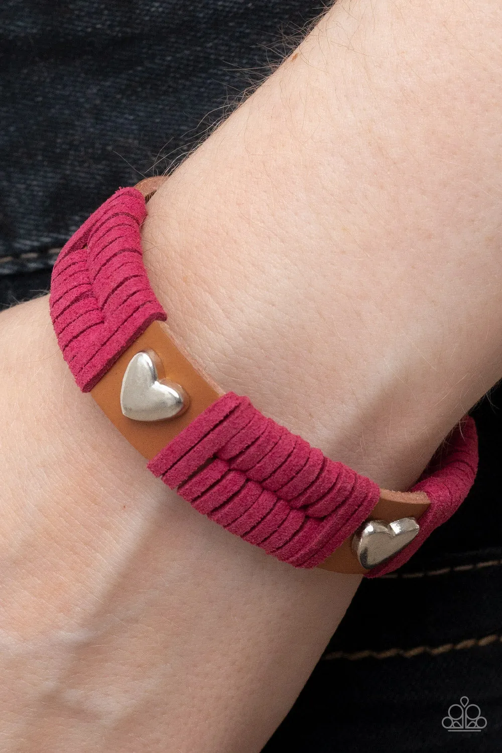 Lusting for Wanderlust - Pink Bracelet - Paparazzi Accessories