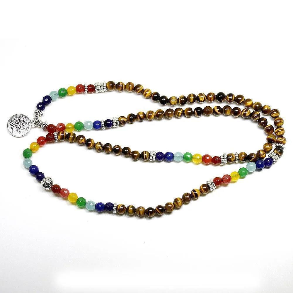 Mala 108 Healing Bracelet Charmed Beaded Chakra Men Women Bracelet