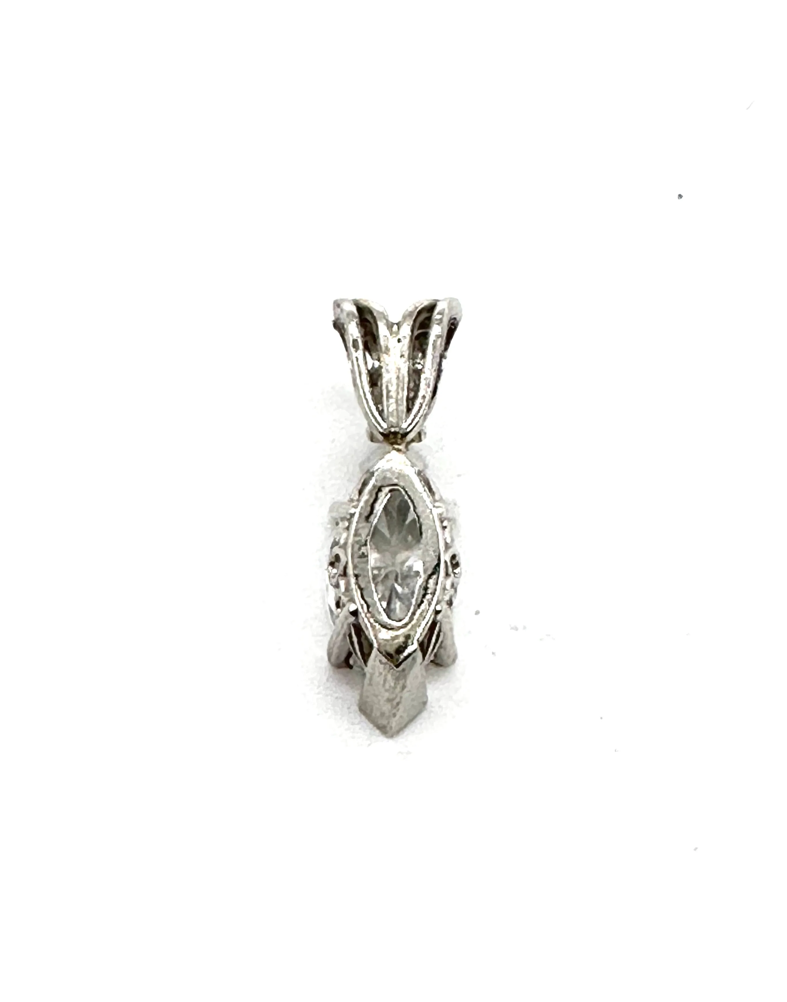 Marquise Diamond Solitaire Pendant