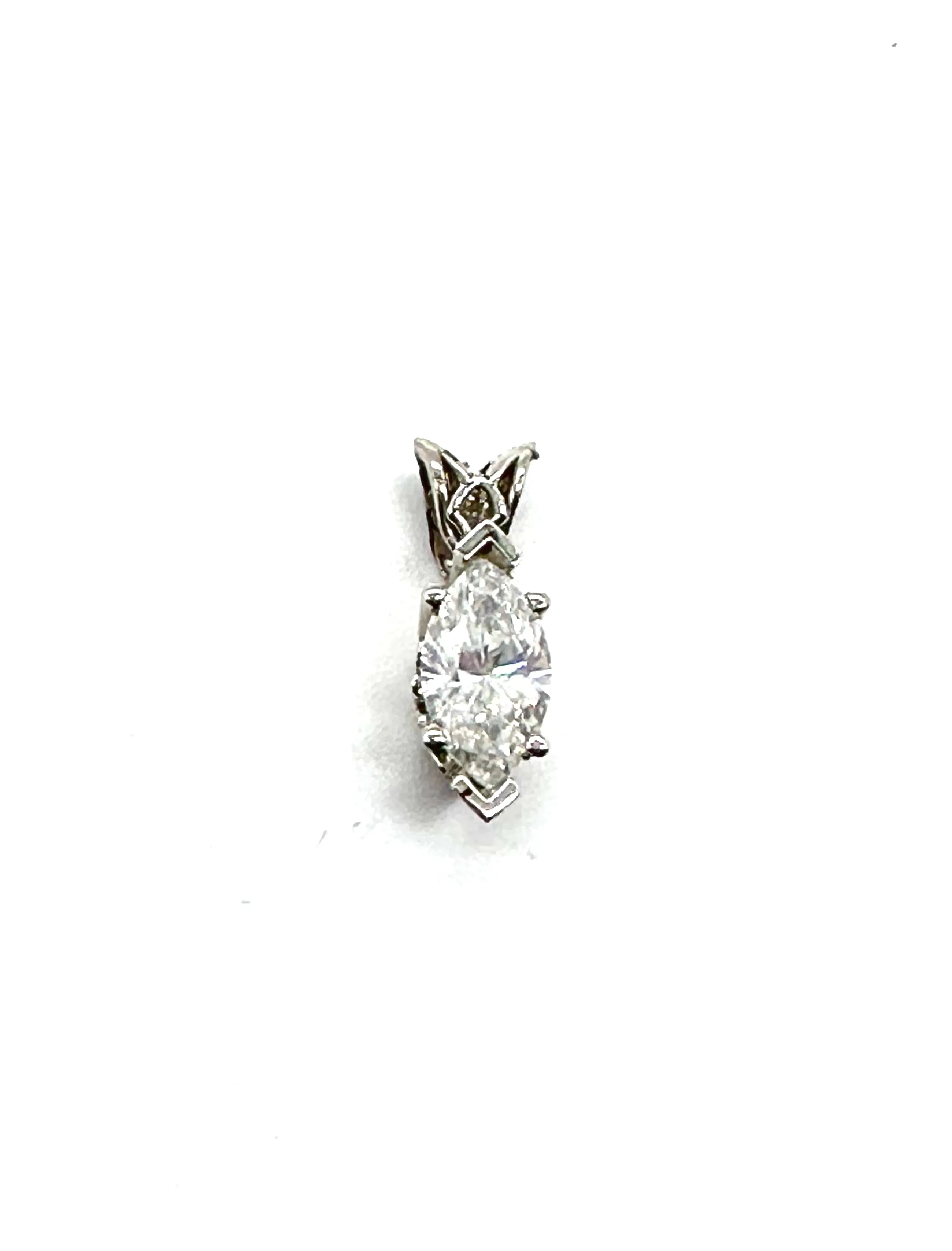 Marquise Diamond Solitaire Pendant