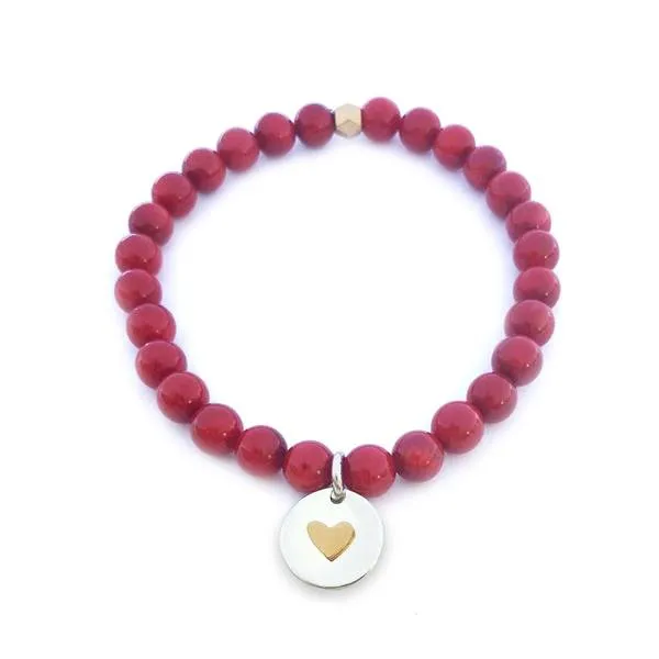 MaxLove Project Heart Bracelet - Coral