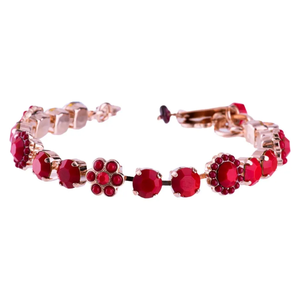 Medium Blossom Bracelet in "Red Coral"  *Custom*