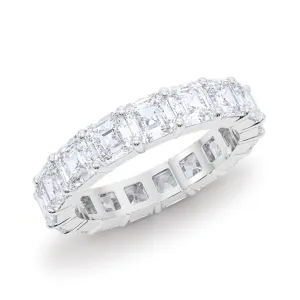 Men's Asscher Cut Diamond Eternity Band