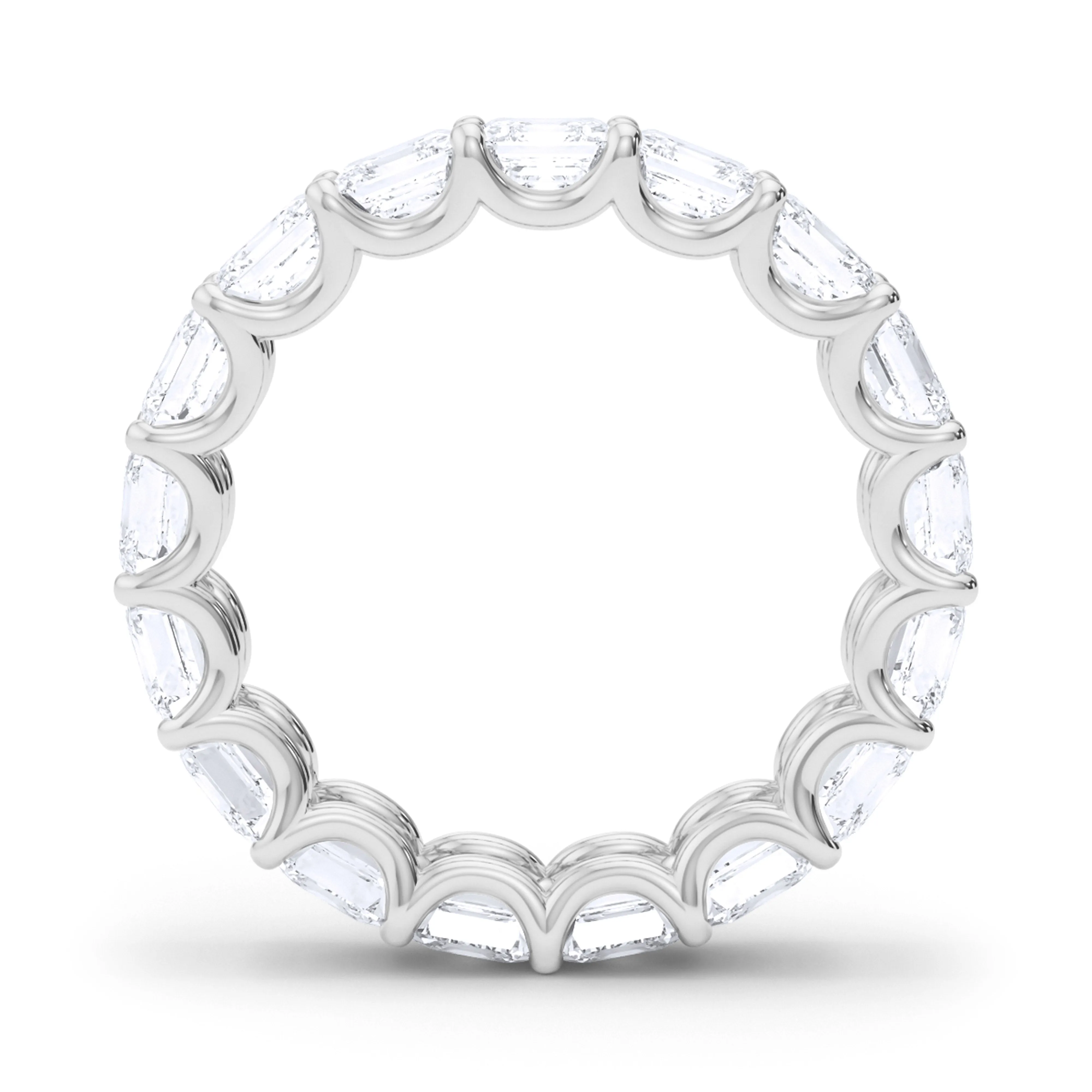 Men's Asscher Cut Diamond Eternity Band