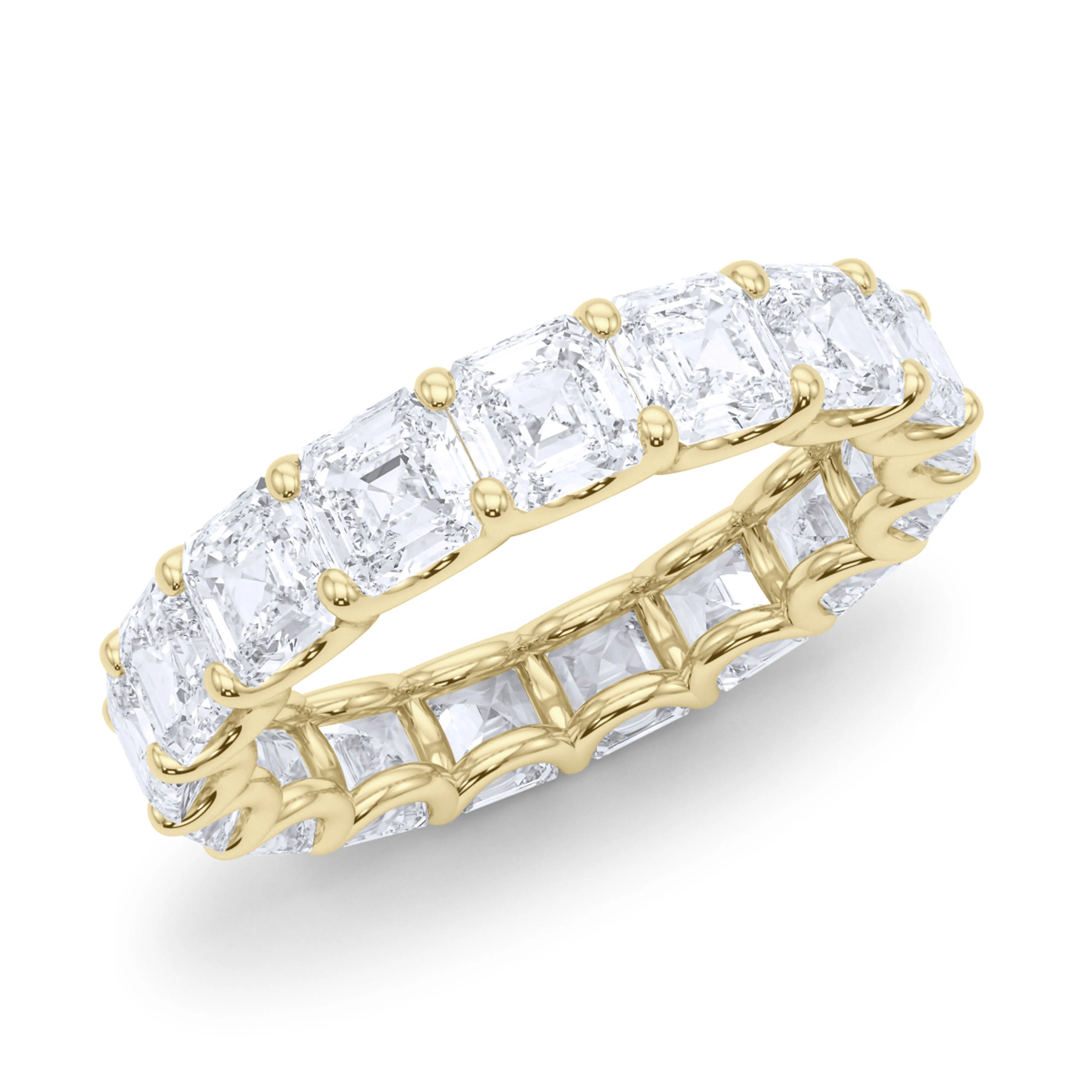 Men's Asscher Cut Diamond Eternity Band