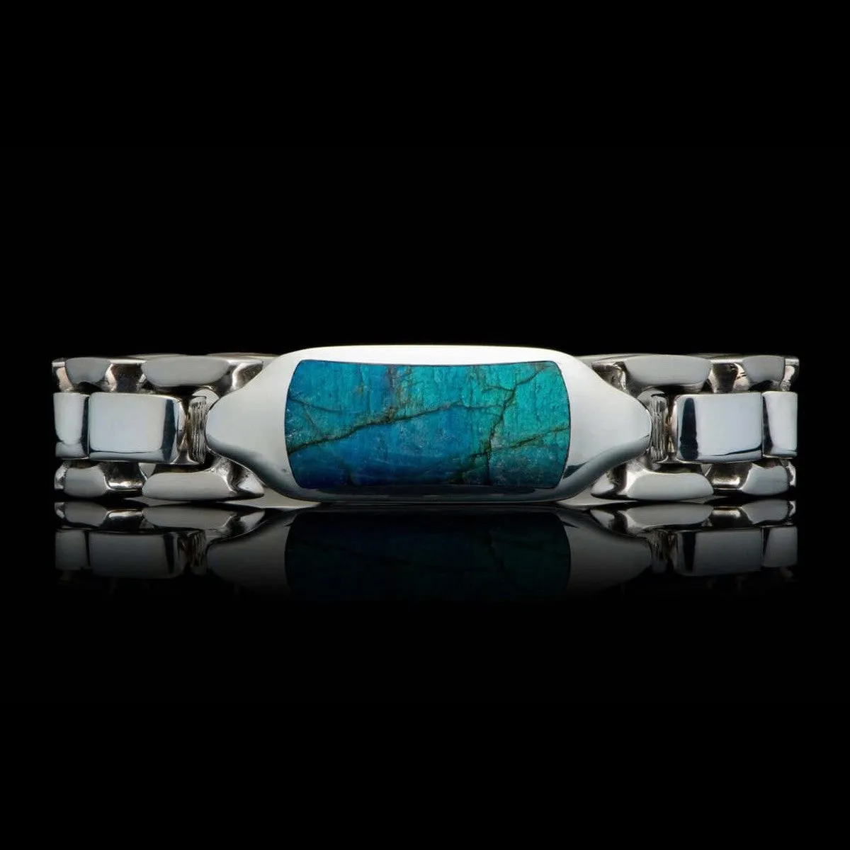 Men's Labradorite Identity Bracelet - BR24 LAB