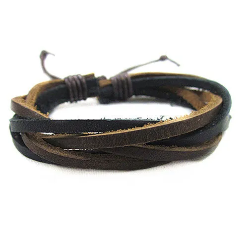 Multilayer Cowhide Bracelet Woven Casual Simple