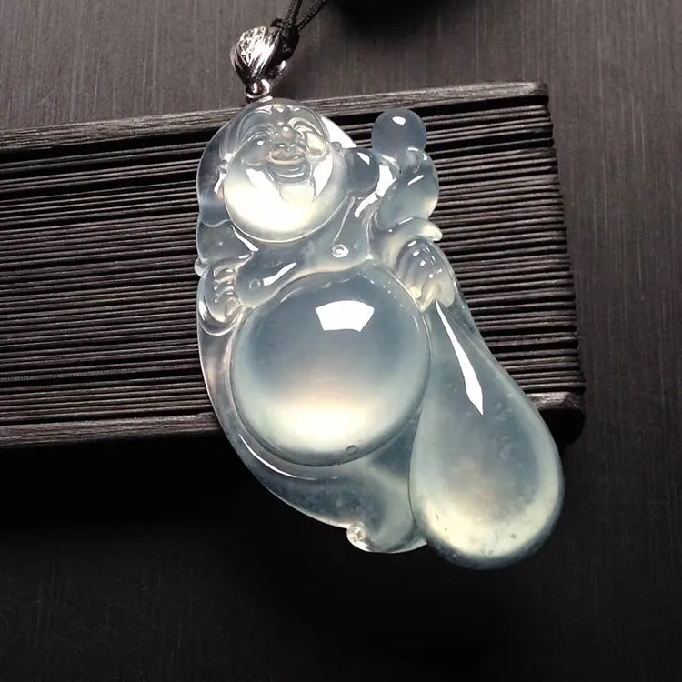 Natural Jade Pendant Jadeite Buddha Pendant PT350