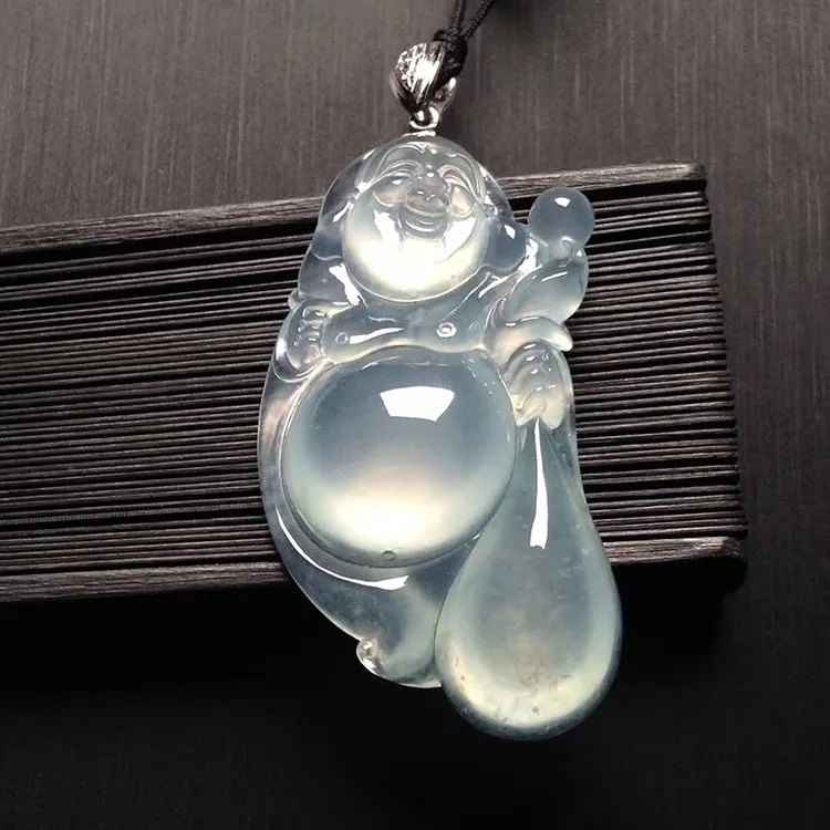 Natural Jade Pendant Jadeite Buddha Pendant PT350