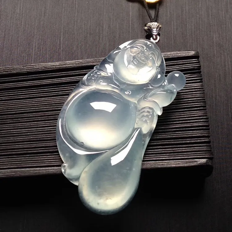 Natural Jade Pendant Jadeite Buddha Pendant PT350