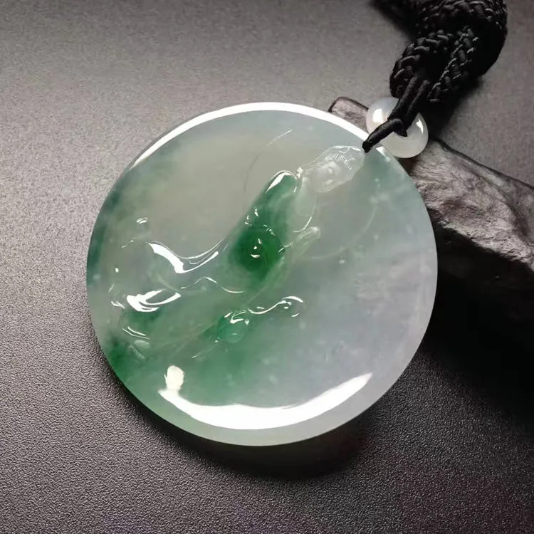 Natural Jade Pendant Jadeite Guan Yin Pendant PT262