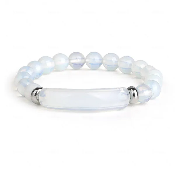 Natural Opal Crystal Bracelet (Circumference 15.5cm) 天然蛋白石手鍊 (鍊長 15.5cm) (KJBR16075a)