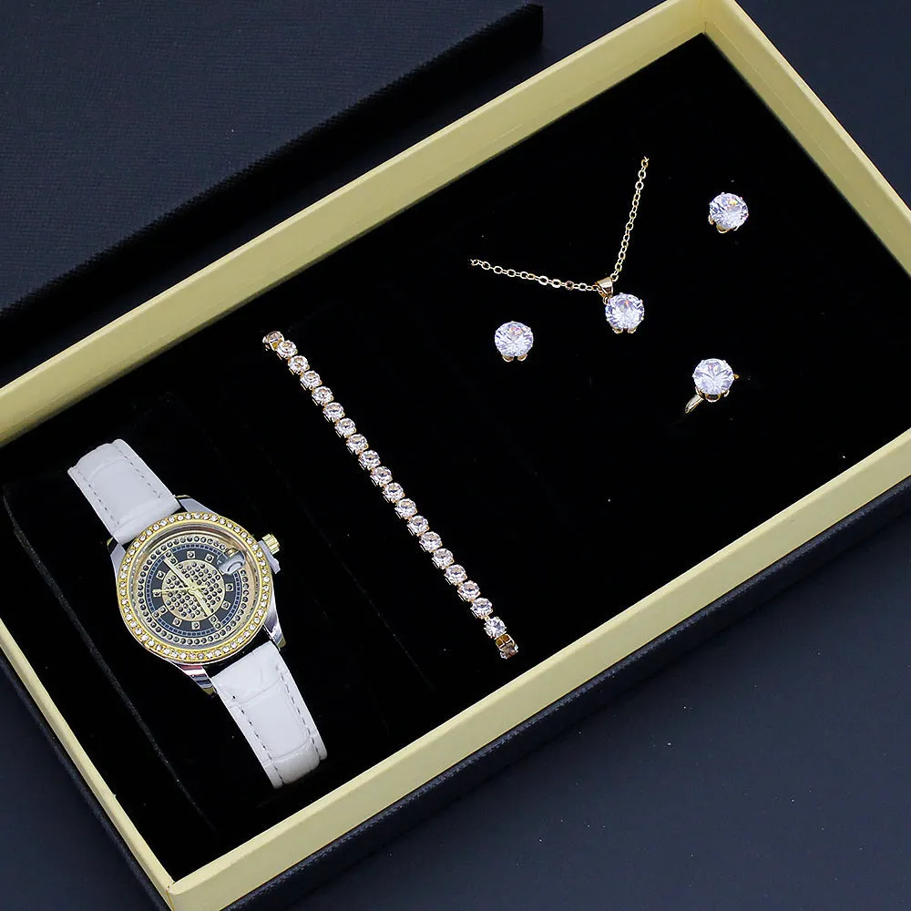 New Ladies Watch Good-looking Cross-border Valentine's Day Watch Jewelry Suit With Decoration