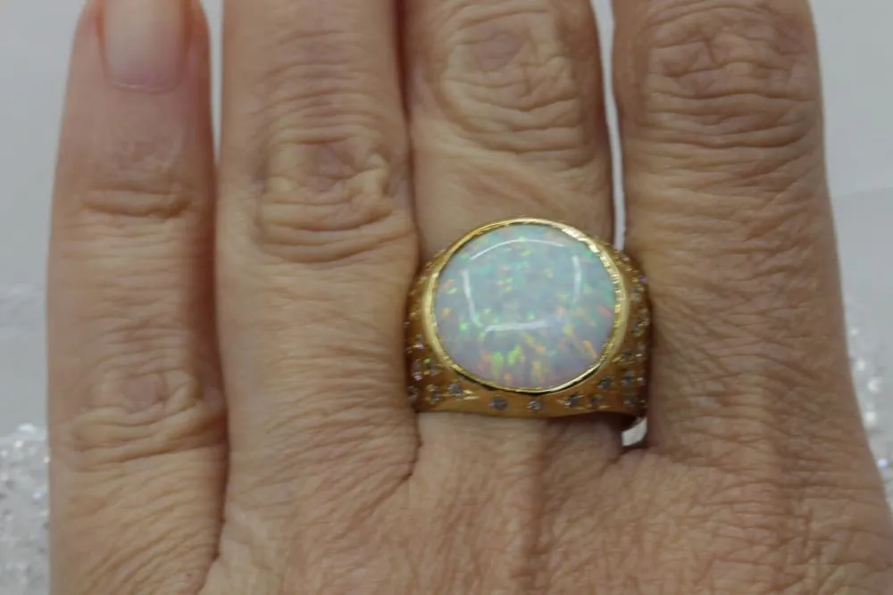 Opal Engagement Ring