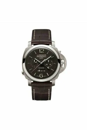 panerai luminor chrono monopulsante 8 days gmt 44mm titanium limited edition to 500 pcs men's watch ref. pam00311