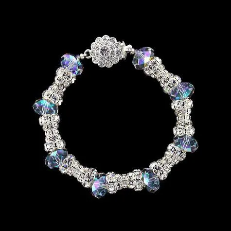 Pave Crystal Bracelet with Swarovski Beads