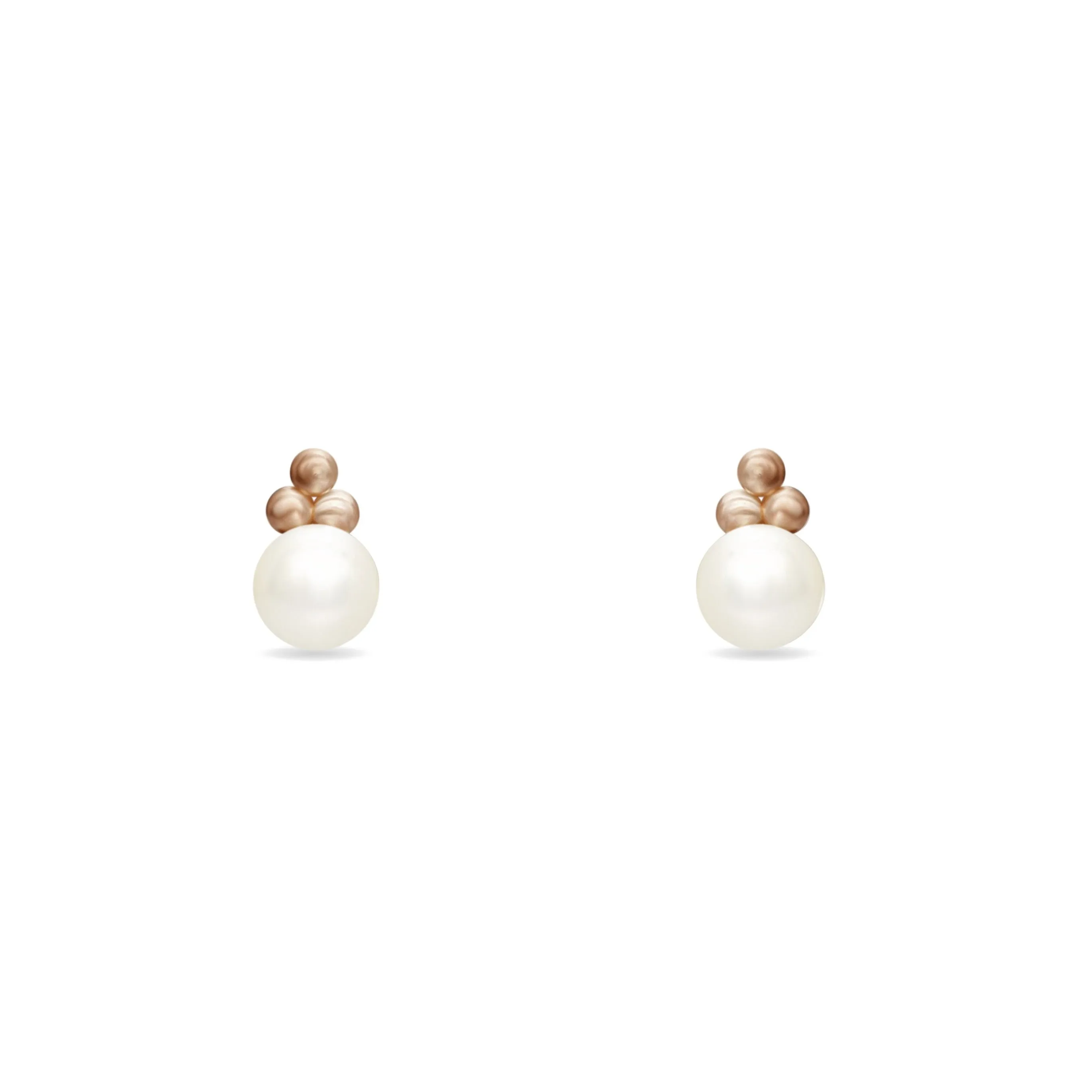 Pearl Stud Earring - 14 karat gold pearl earring, freshwater pearl