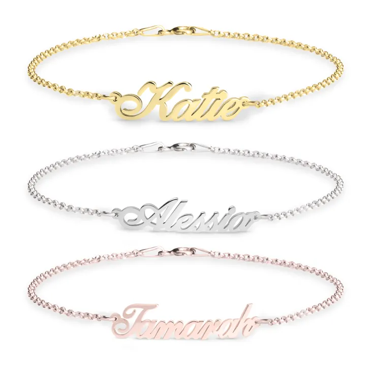 Personalised Name Bracelet - Rose Gold Plated