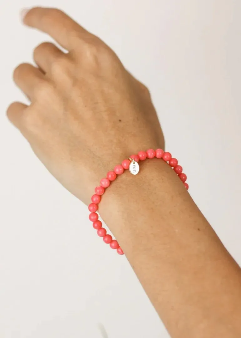 Pink Coral Bracelet