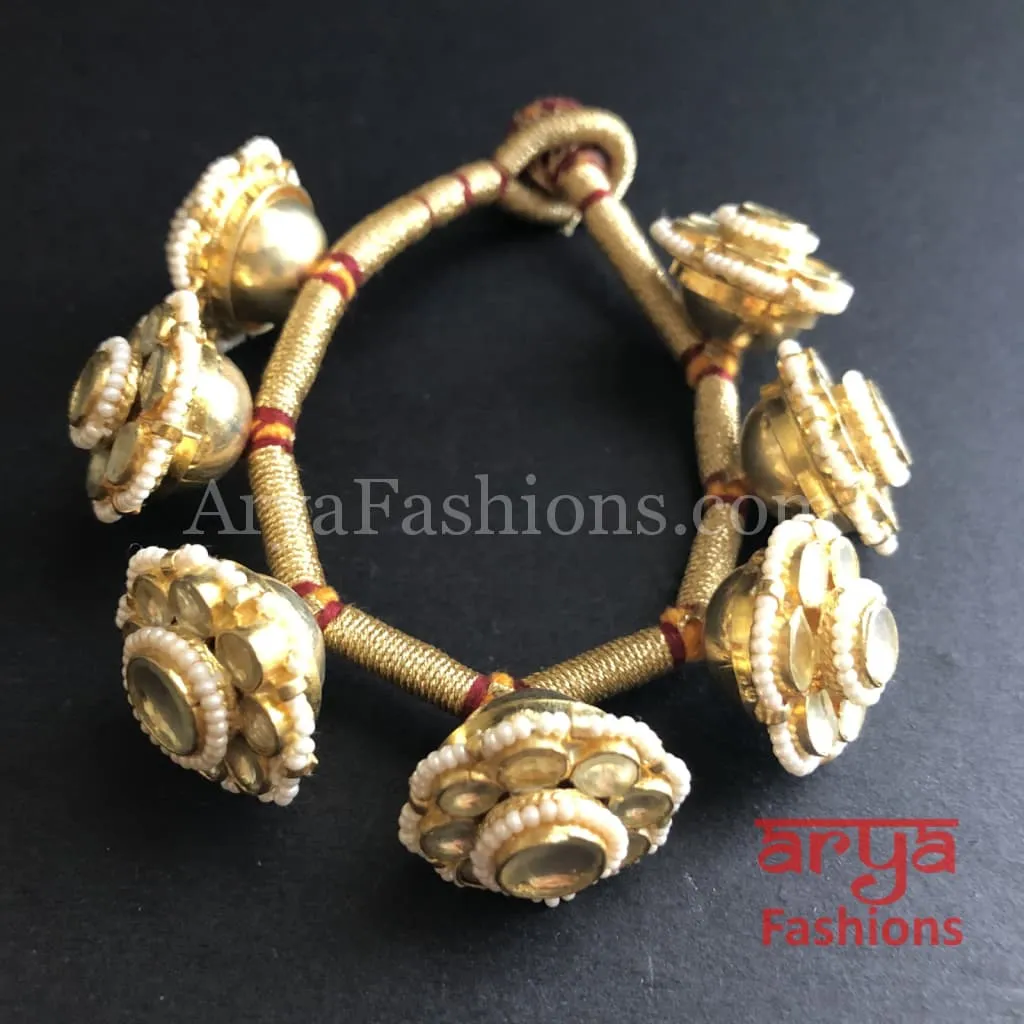 Rajwadi Kundan Bracelet/Bridal Indian Kundan Bracelet/Jadau Polki Bracelet Bangle