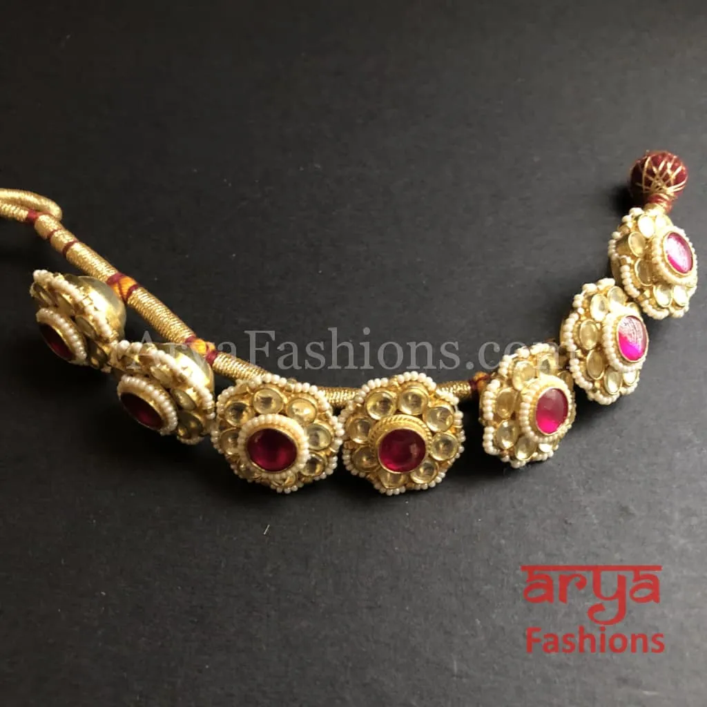 Rajwadi Kundan Bracelet/Bridal Indian Kundan Bracelet/Jadau Polki Bracelet Bangle