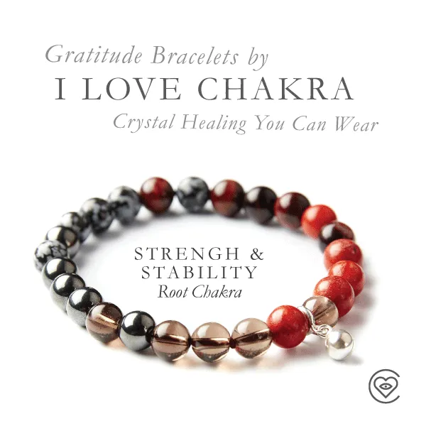 Root Chakra Gratitude Bracelet - Grounding & Strength