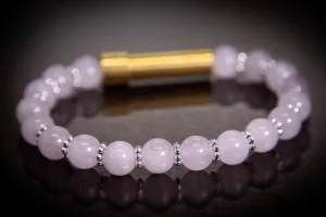 Rose Quartz Bracelet for Hair Fur or Ash