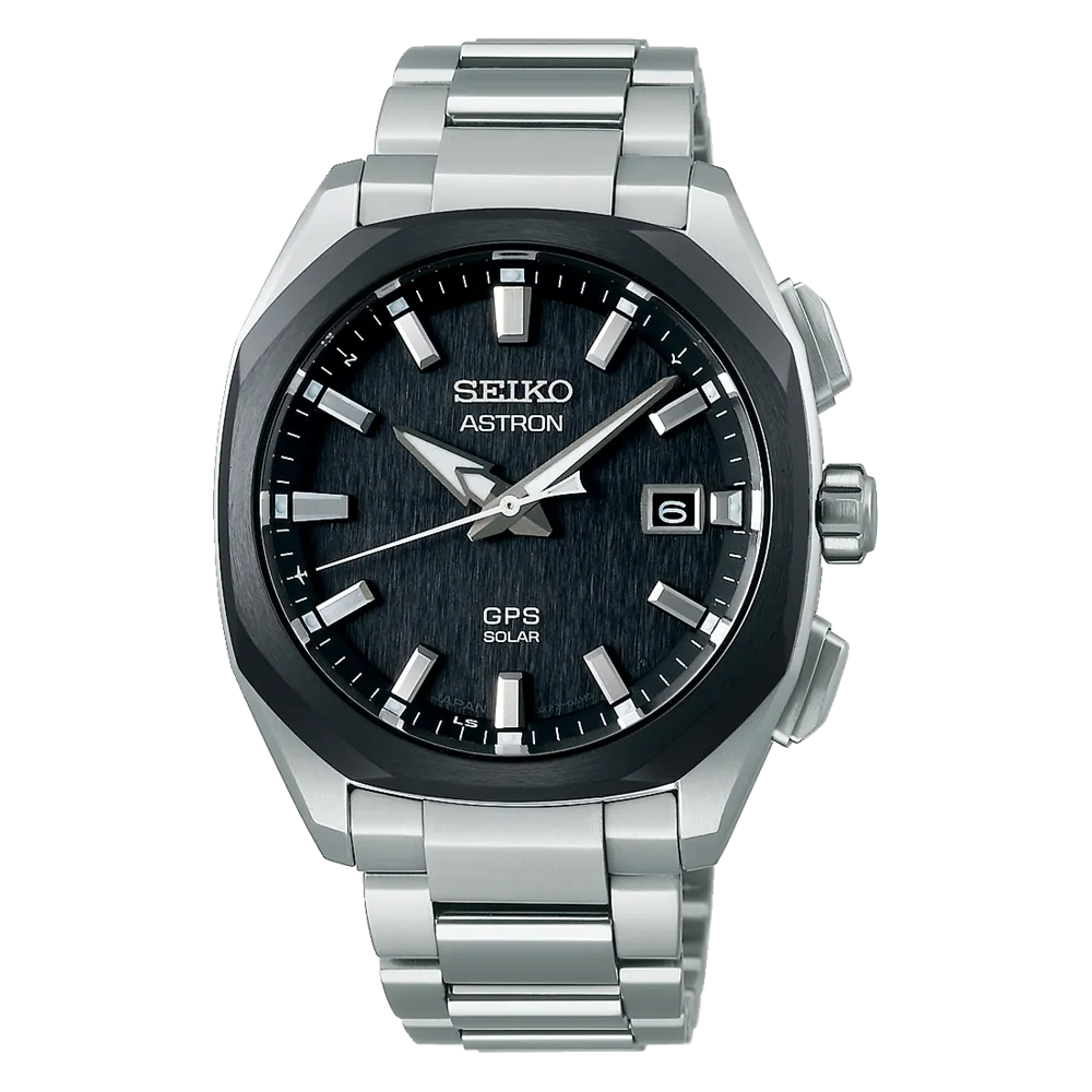 Seiko Astron GPS Solar Black Men's Watch SSJ007