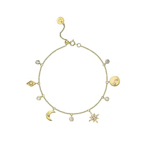 Selene Dangle Bracelet - Gold