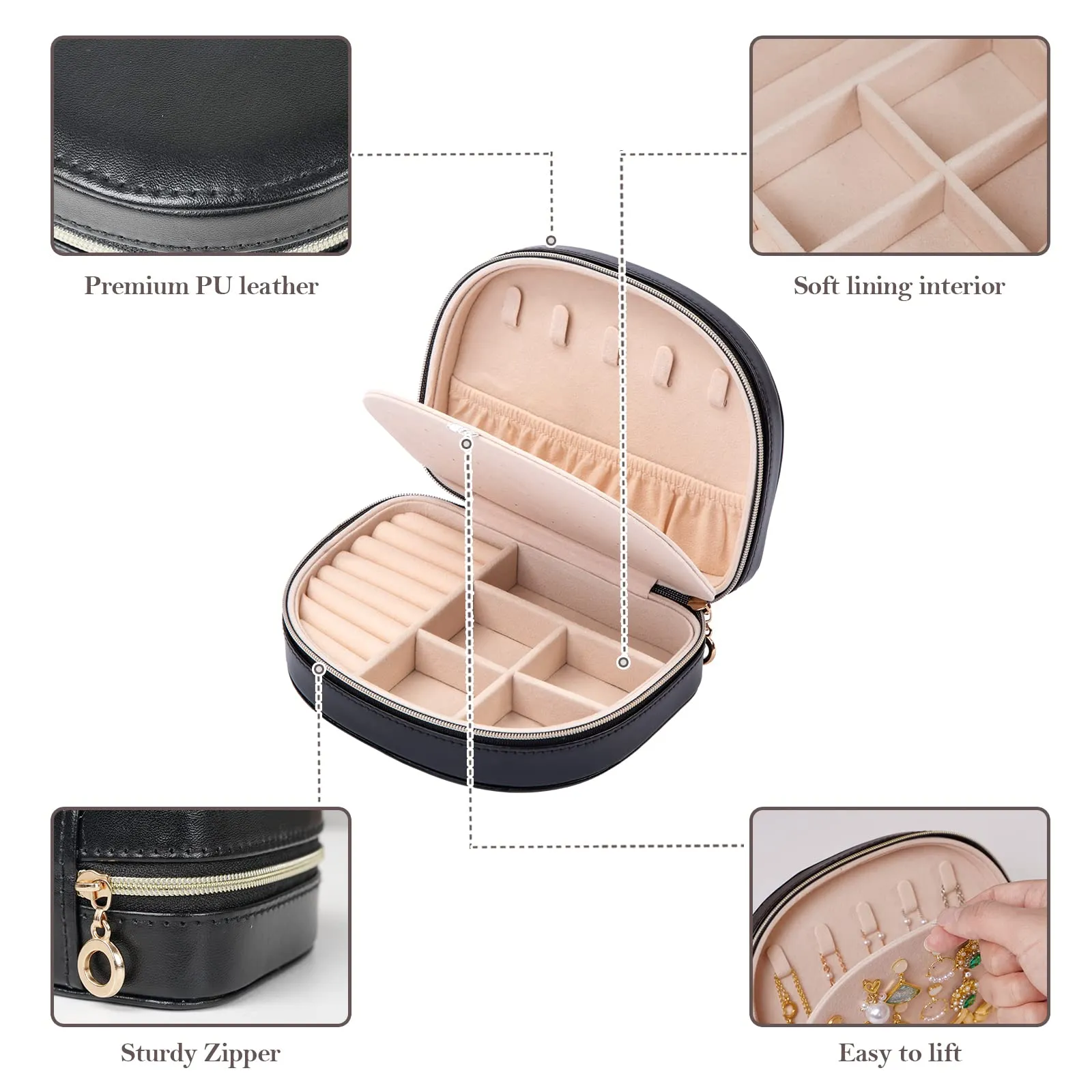 Small Portable Seashell-shaped Jewelry Case | ProCase