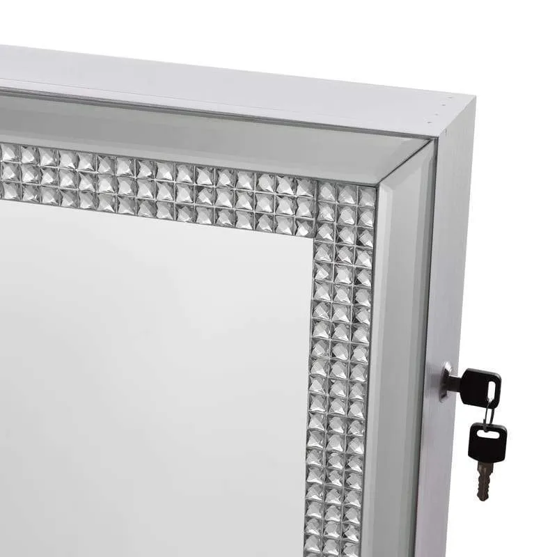 Sparkle Cheval Mirror Jewelry Armoire