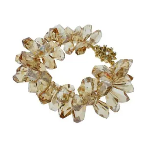 Statement Bracelet with Champagne Crystals