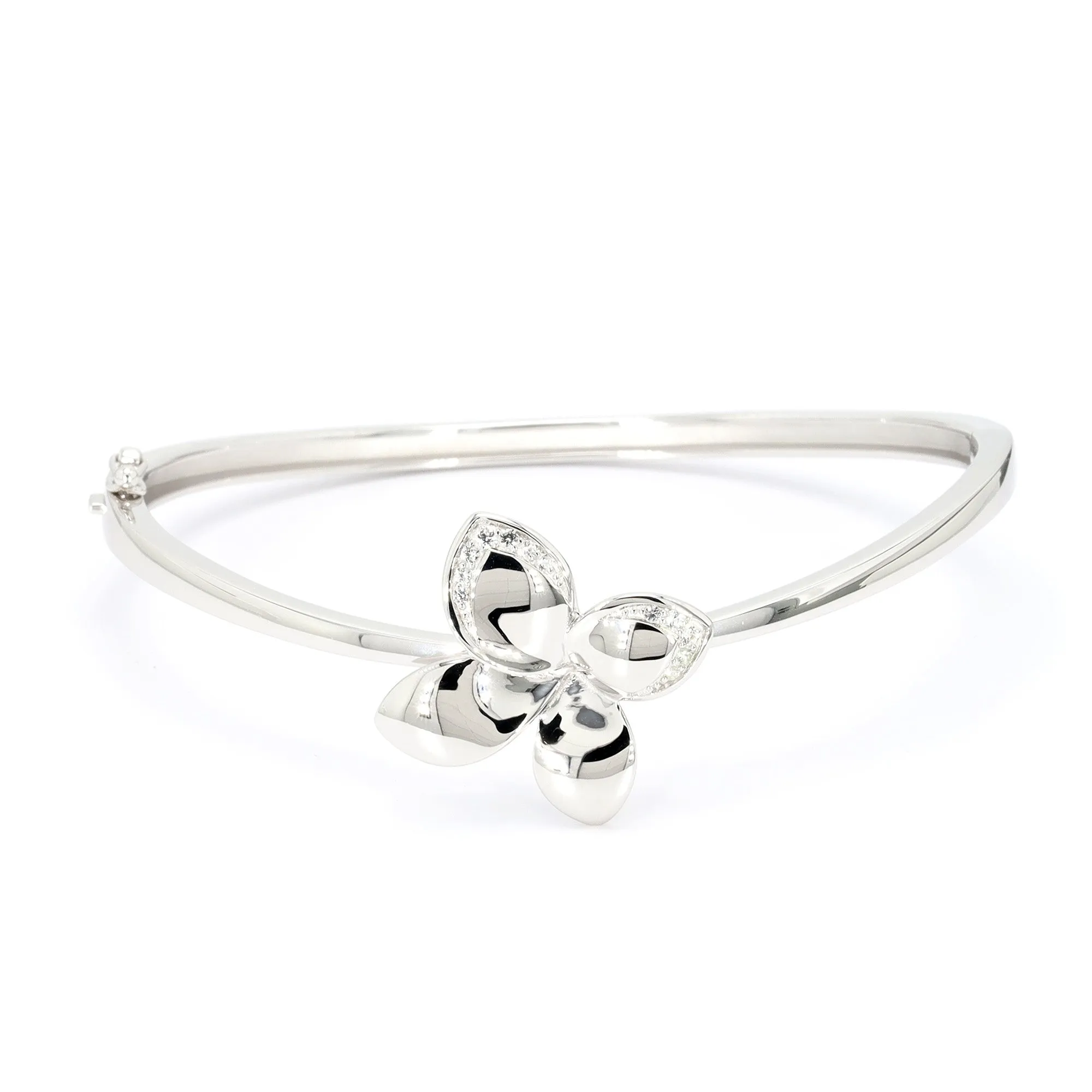 Sterling Silver Flower Bracelet