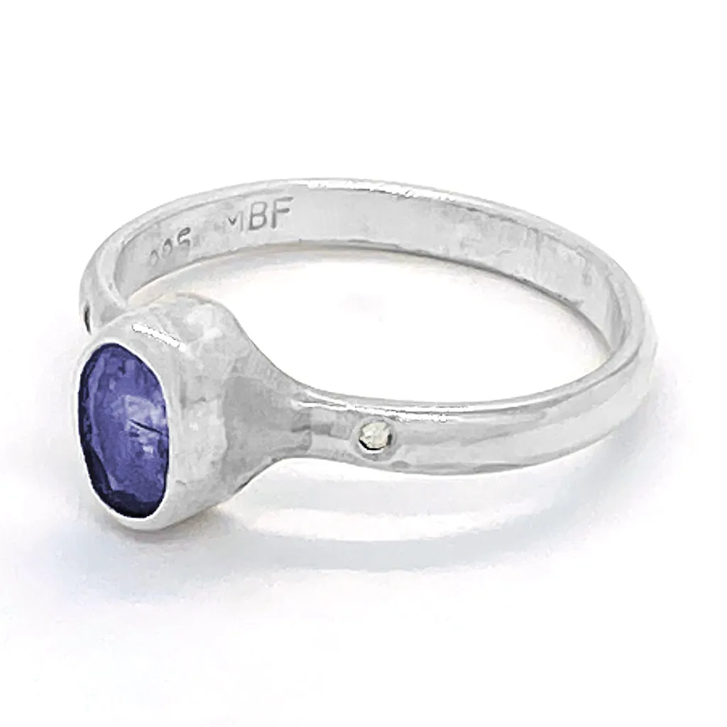 Tanzanite & Diamonds Ring (size 9)