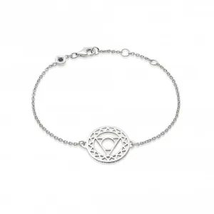 Throat Chakra Chain - Silver Bracelet CHKBR1012