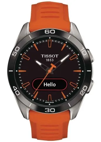 TISSOT SWISS T-TOUCH CONNECT SPORT SOLAR ORANGE SILICONE T153-420-47-051-02